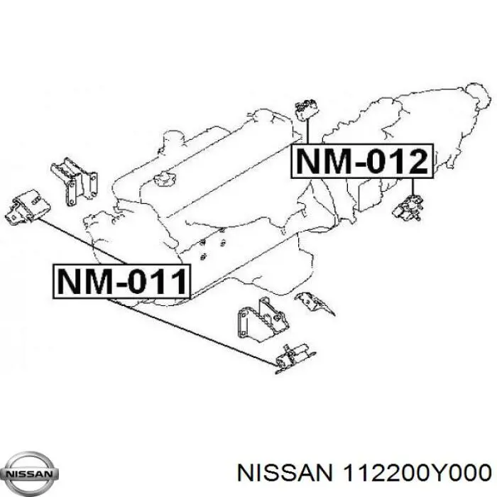 112200Y000 Nissan подушка (опора двигуна ліва/права)