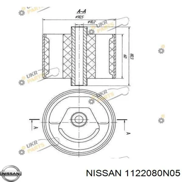  Nissan/Infiniti 1122080N05 ціна, від 119.19 USD