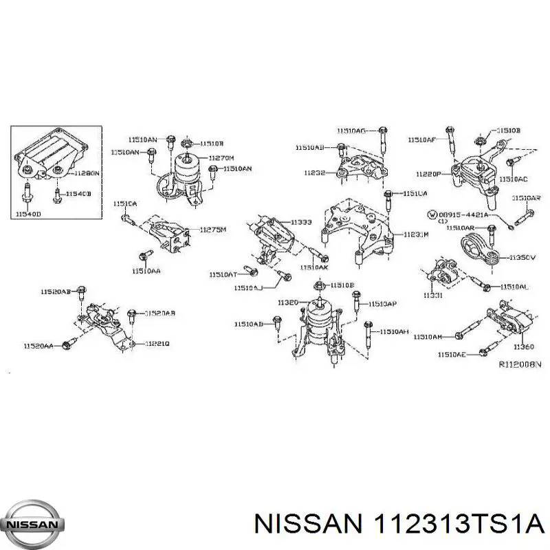 Nissan/Infiniti 112313TS1A ціна, від 29.13 USD