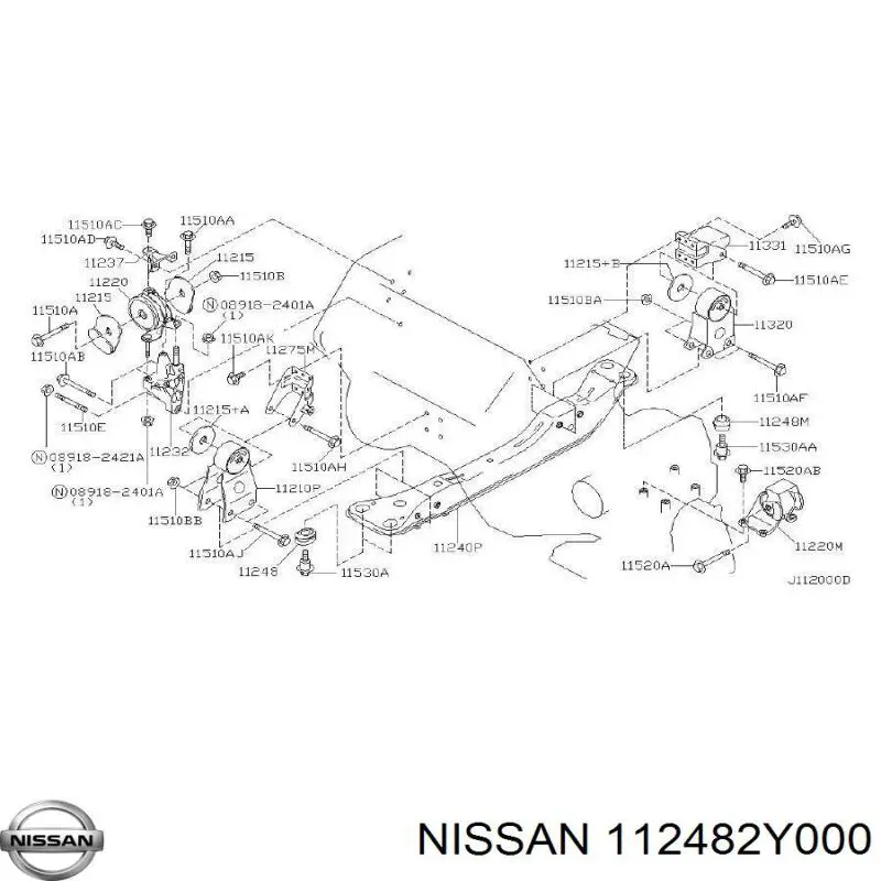  Nissan/Infiniti 112482Y000 ціна, від 15.20 USD