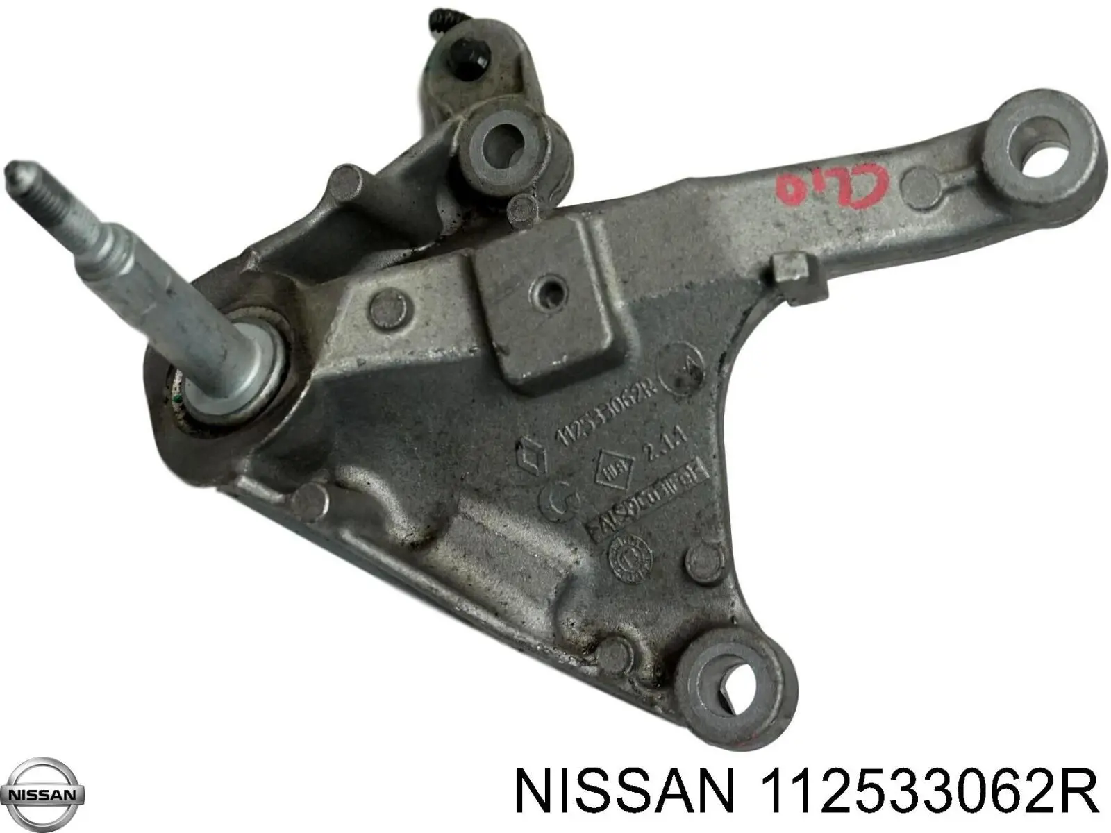 Кронштейн подушки КПП, лівий 112533062R Nissan