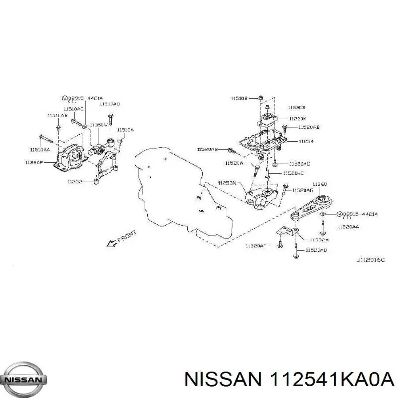  112541KA0A Nissan