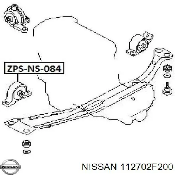 112702F200 Nissan подушка (опора двигуна, передня)