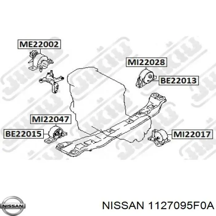 Купити 1127095F0A Nissan/Infiniti Подушка двигуна передня
