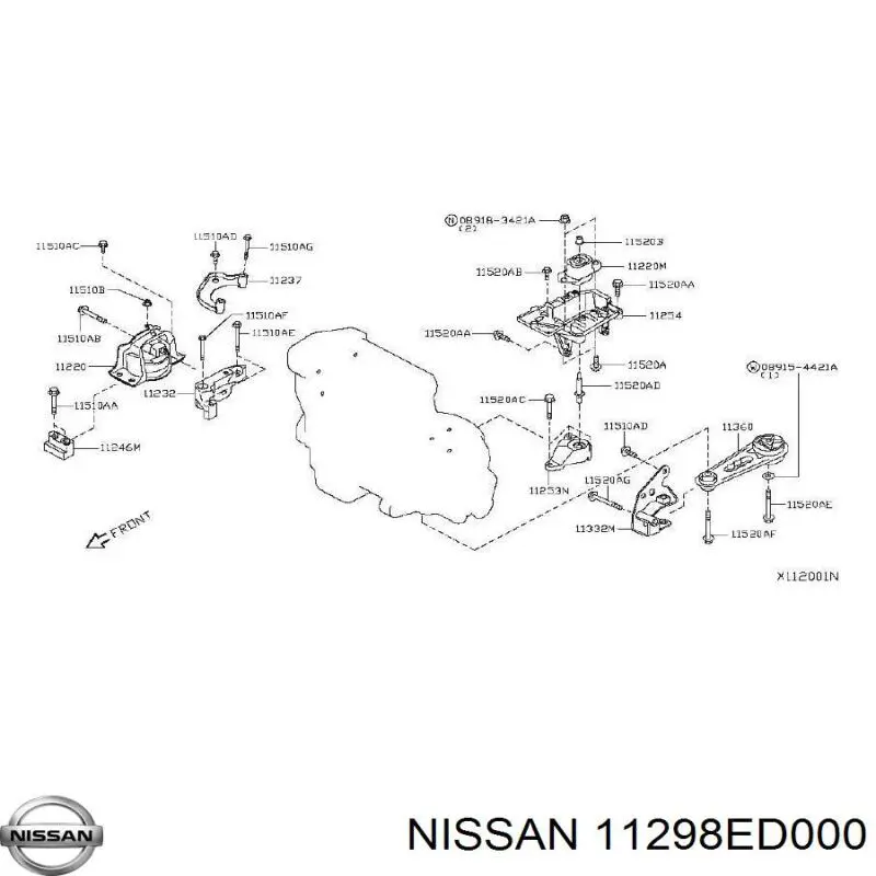  11298ED000 Nissan