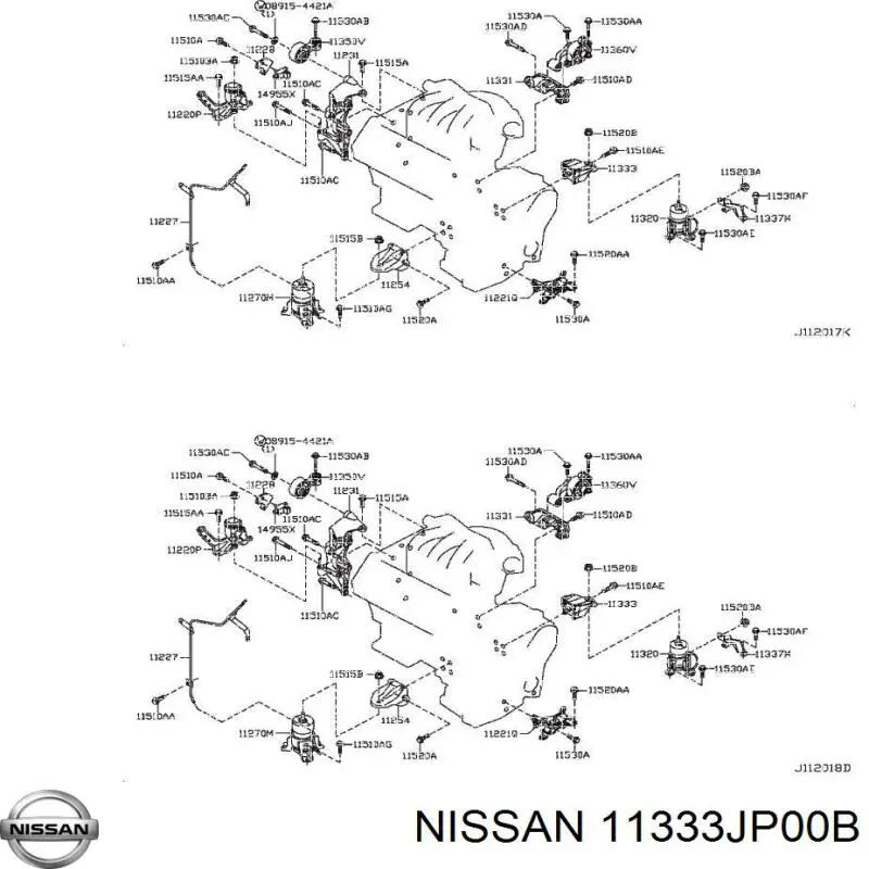  Nissan/Infiniti 11333JP00B ціна, від 11.04 USD