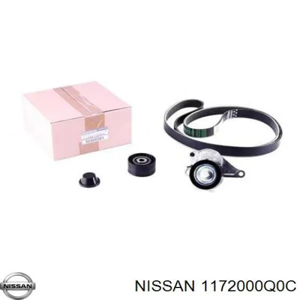Ремінь приводний, агрегатів, комплект 1172000Q0C Nissan/Infiniti