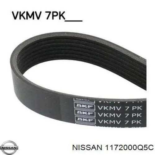 Купити 1172000Q5C Nissan/Infiniti Ремінь генератора