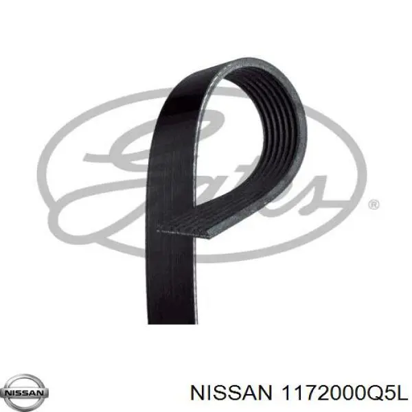 1172000Q5L Nissan ремінь приводний, агрегатів