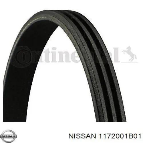 Ремінь генератора 1172001B01 Nissan/Infiniti