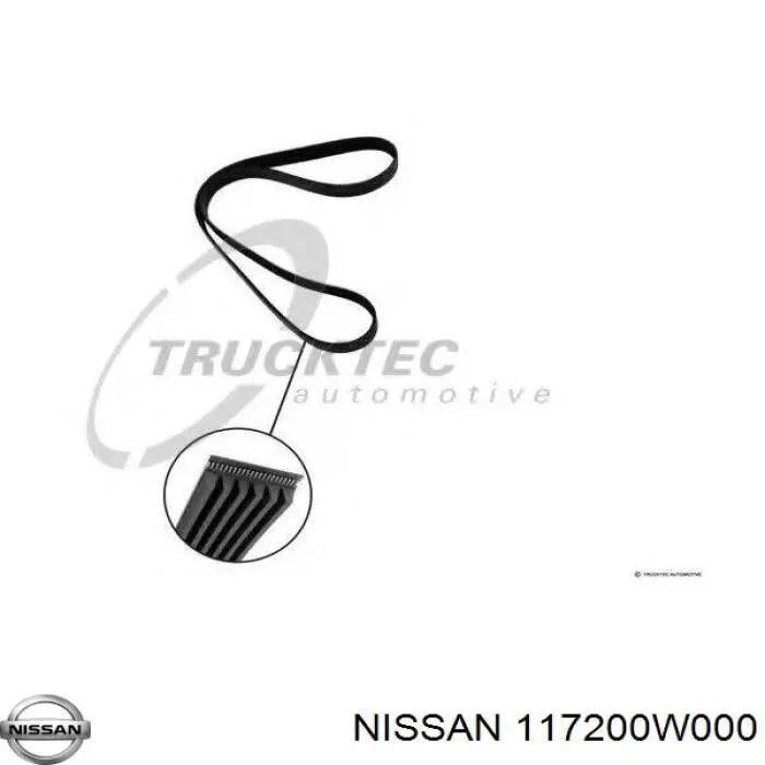 Ремінь генератора 117200W000 Nissan/Infiniti