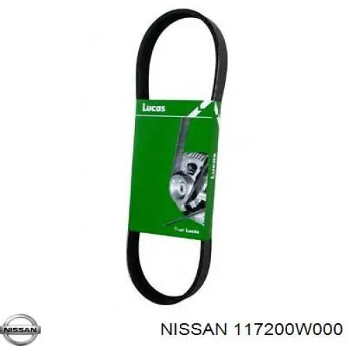 Клиновий ремінь Nissan/Infiniti 117200W000 ціна, від 36.27 USD
