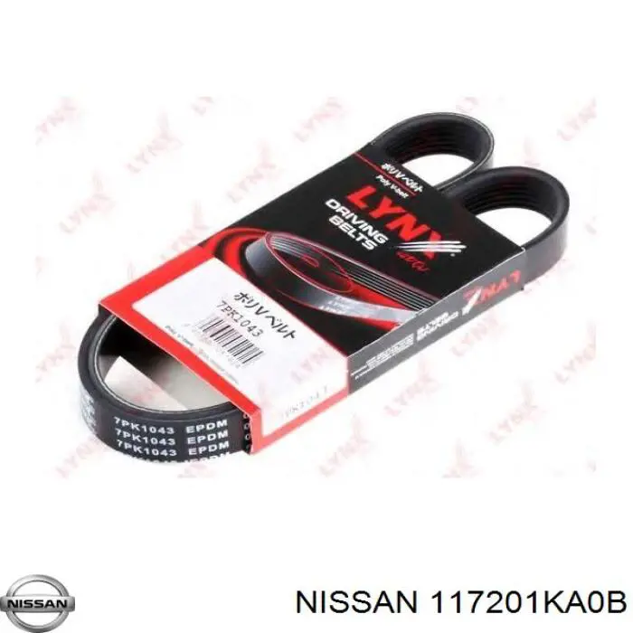 Клиновий ремінь Nissan/Infiniti 117201KA0B ціна, від 11.90 USD