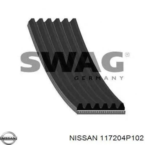 Купити 117204P102 Nissan/Infiniti Ремінь генератора