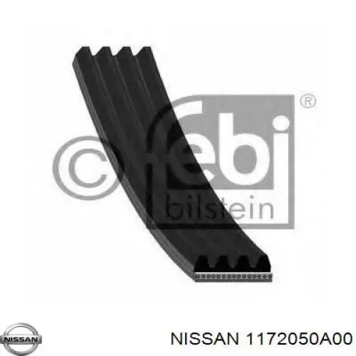 1172050A00 Nissan/Infiniti Поліклиновий ремінь