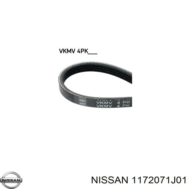 Ремінь генератора 1172071J01 Nissan/Infiniti