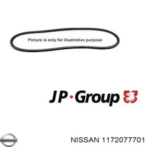 1172077701 Nissan ремінь приводний, агрегатів