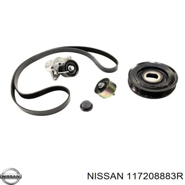 117208883R Nissan ремінь приводний, агрегатів, комплект