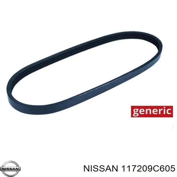 Купити 117209C605 Nissan/Infiniti Ремінь генератора
