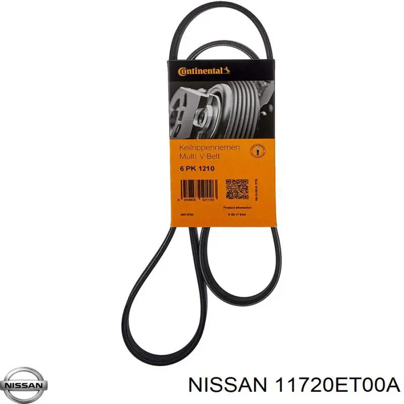 Ремінь кондиціонера Nissan/Infiniti 11720ET00A