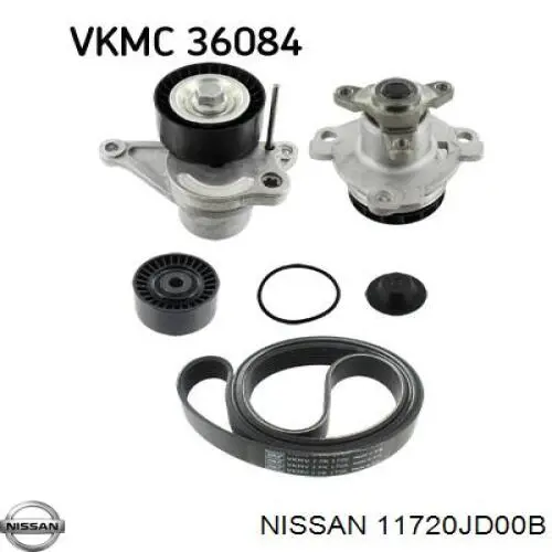 Клиновий ремінь Nissan/Infiniti 11720JD00B ціна, від 13.23 USD