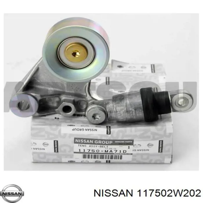 Натягувач приводного ременя Nissan/Infiniti 117502W202 ціна, від 39.48 USD