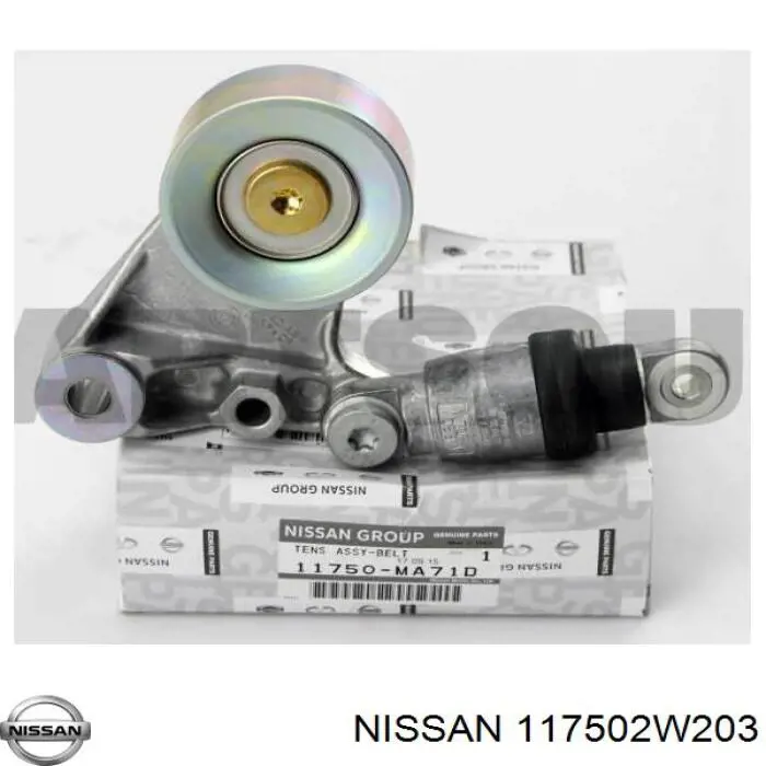 117502W203 Nissan натягувач приводного ременя