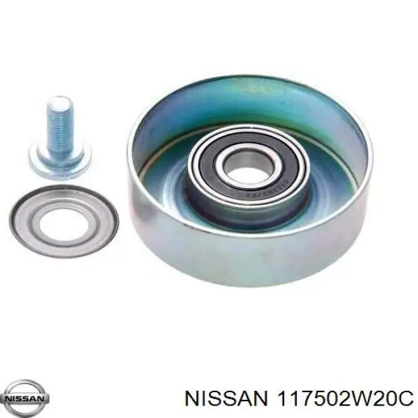 117502W20C Nissan натягувач приводного ременя
