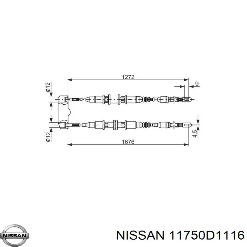 11750D1116 Nissan ремінь приводний, агрегатів