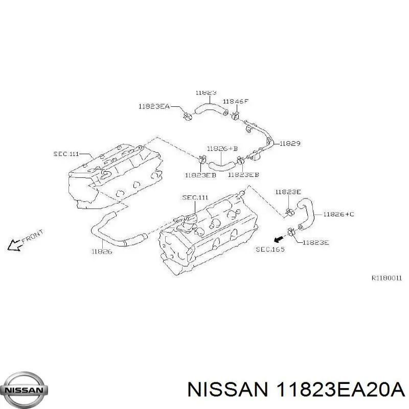 Купити 11823EA20A Nissan/Infiniti 