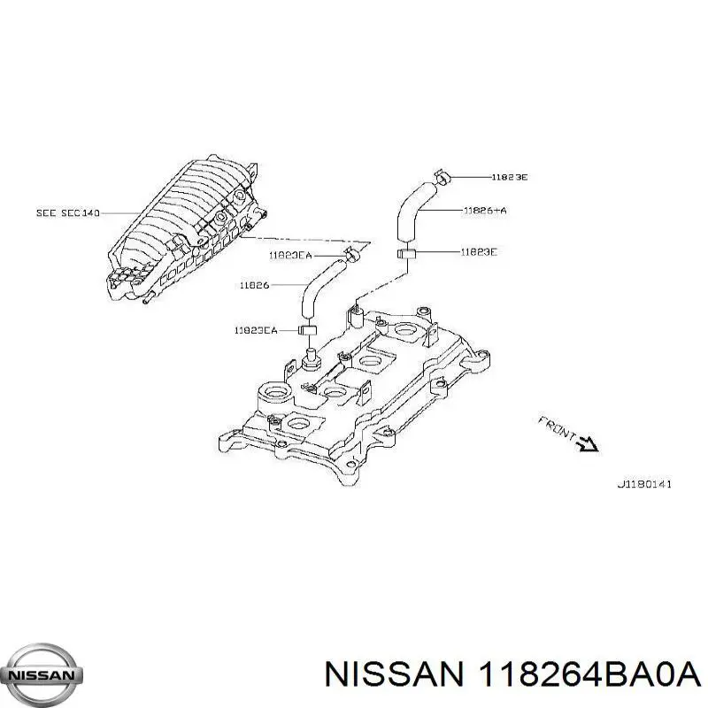  Nissan/Infiniti 118264BA0A ціна, від 8.87 USD