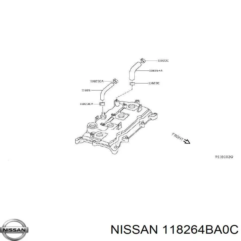  Nissan/Infiniti 118264BA0C ціна, від 5.70 USD