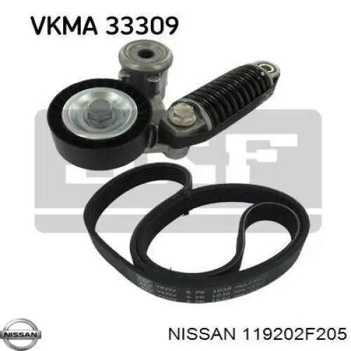 Купити 119202F205 Nissan/Infiniti Ремінь генератора
