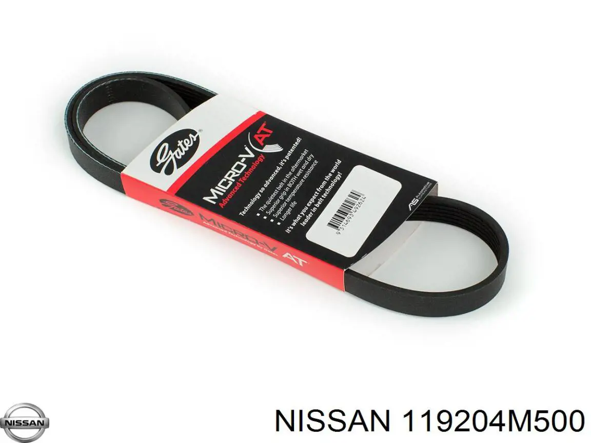 119204M500 Nissan ремінь приводний, агрегатів