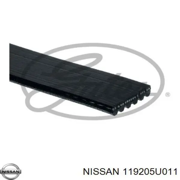 119205U011 Nissan ремінь приводний, агрегатів