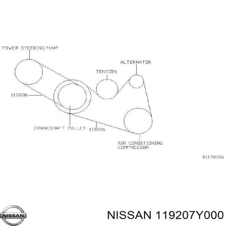  Nissan/Infiniti 119207Y000 ціна, від 41.86 USD