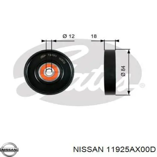  Натяжний ролик Nissan Note 