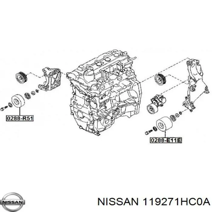 Купити 119271HC0A Nissan/Infiniti Натяжний ролик