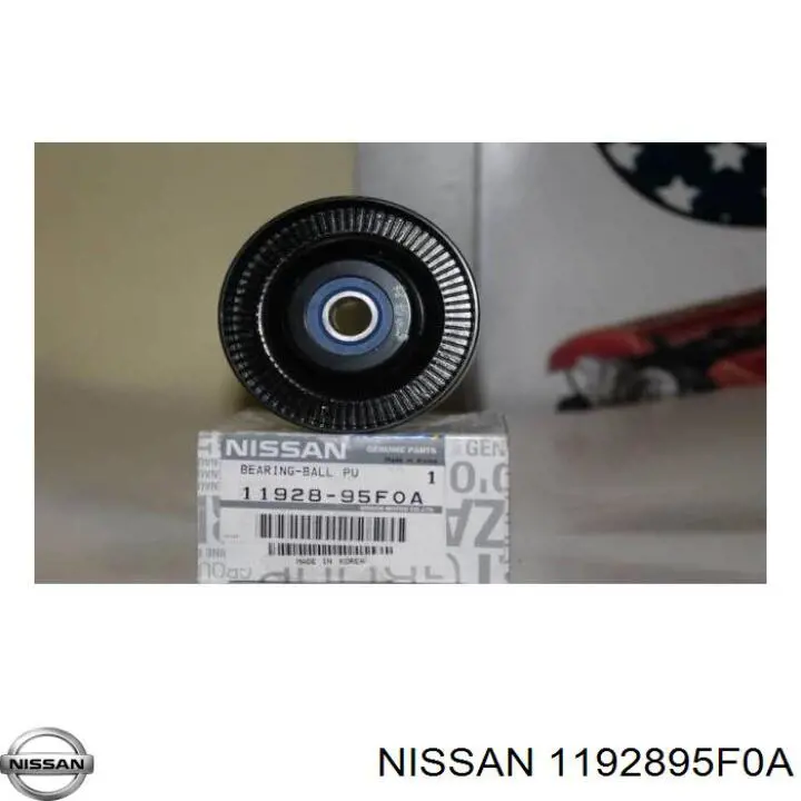 1192895F0A Nissan ролик натягувача приводного ременя