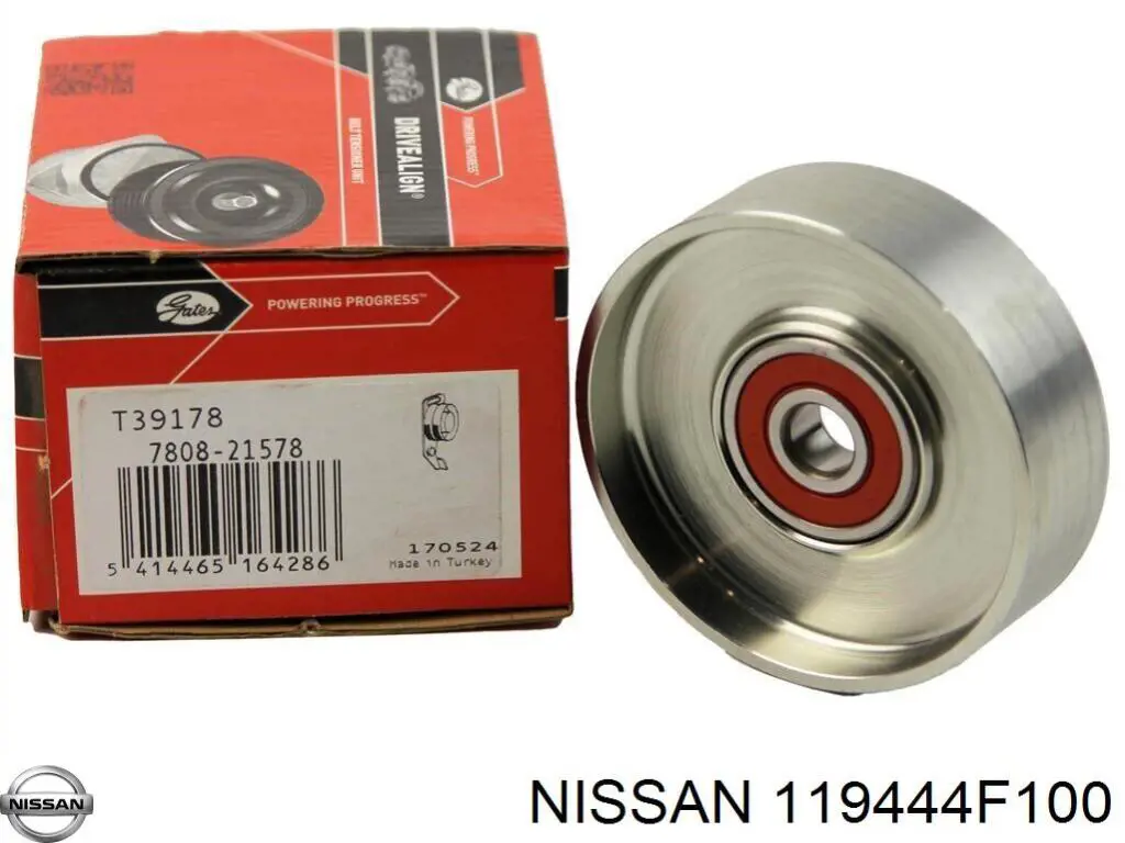 Купити 119444F100 Nissan/Infiniti Ролик приводного ременя, паразитний