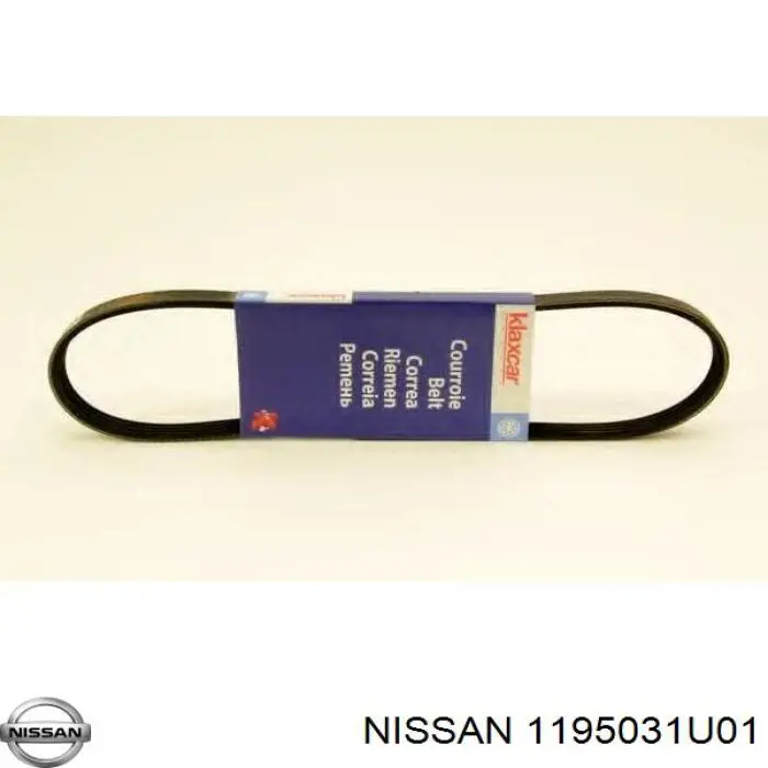 Клиновий ремінь Nissan/Infiniti 1195031U01 ціна, від 5.58 USD