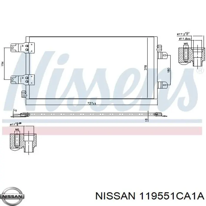 119551CA1A Nissan/Infiniti Натяжна планка поліклинового ременя