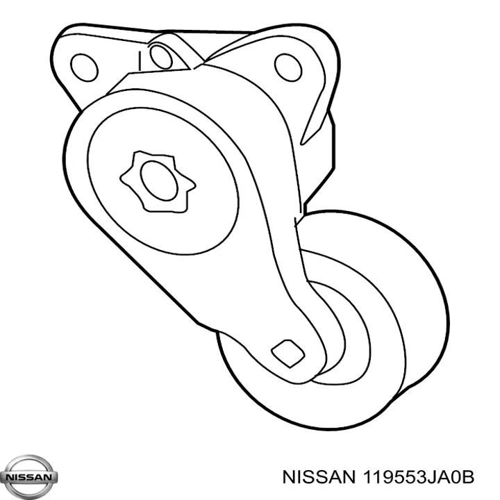 119553JA0B Nissan натягувач приводного ременя