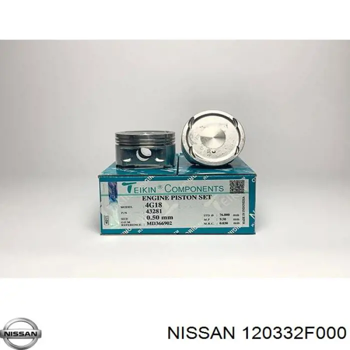 120332F000 Nissan кільця поршневі комплект на мотор, std.