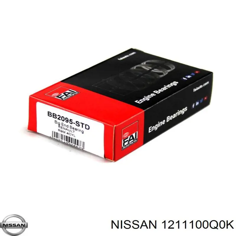 1211100Q0K Nissan/Infiniti Підшипник шатуна