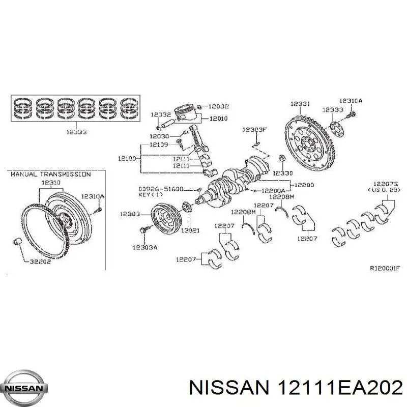 12111EA202 Nissan/Infiniti 