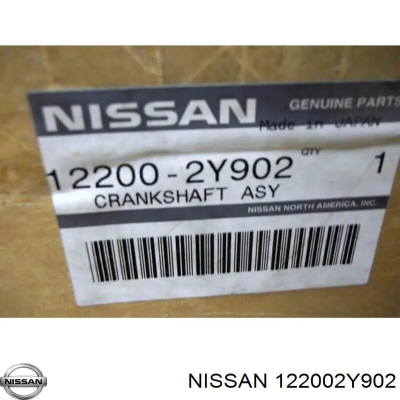 122002Y900 Nissan колінвал двигуна