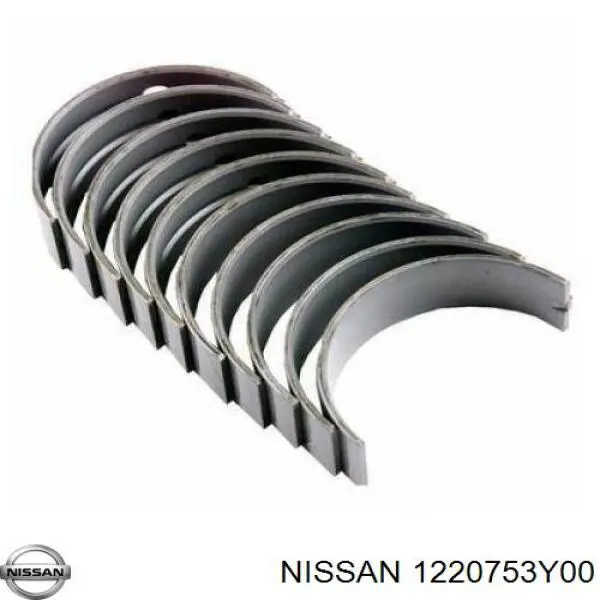 1220753Y00 Nissan/Infiniti Вкладиші коленвала, корінні, комплект, стандарт (STD)