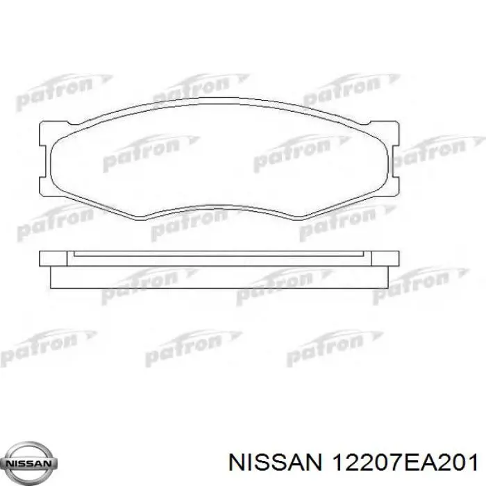 Купити 12207EA201 Nissan/Infiniti Вкладиші колінвала, корінні, комплект, стандарт (STD)