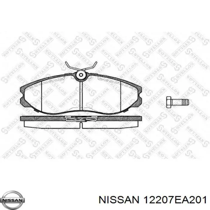 12207EA201 Nissan/Infiniti Вкладиші колінвала, корінні, комплект, стандарт (STD)
